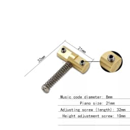 Wilkinson Guitar Bridge 3pcs Brass Guitar Bridge Compensated Saddles For Tele Telecaster Guitar Replacement Part