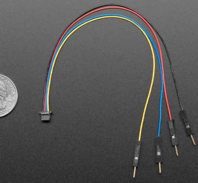 4209 STEMMA QT / Qwiic JST SH 4-pin to Premium Male Headers Cable - 200mm Long