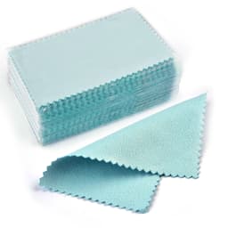 50/10 pcs 8x8cm Silver Polishing Cloth Jewelry Cleaning Anti Tarnish Reusable Soft Wiping Cloth Keep Jewelry Shining Tools