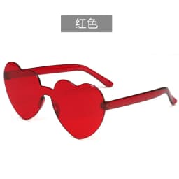 Free shipping 2023 Candy color heart shape ocean personality glasses sunglasses