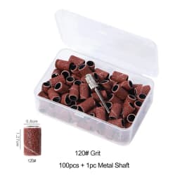 Nail Sanding Ring Bands 80/120/180/240 Grit Electric Manicure Drill Grinding Heads UV Gel Polish Removal Pedicure Abrasive Tools