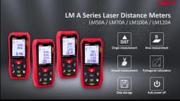 UNI-T Laser Rangefinder LM50A LM70A LM100A LM120A Laser Distance Meter Digital Range Finder Tape Measure