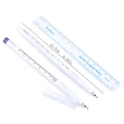 Sterile Skin Marker Pen Fixed Point Tattoo Skin Positioning Measuring Marker Eyebrow Skin Marker Eyelash Extension Grafting Tool