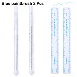 Sterile Skin Marker Pen Fixed Point Tattoo Skin Positioning Measuring Marker Eyebrow Skin Marker Eyelash Extension Grafting Tool