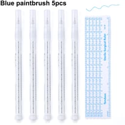 Sterile Skin Marker Pen Fixed Point Tattoo Skin Positioning Measuring Marker Eyebrow Skin Marker Eyelash Extension Grafting Tool