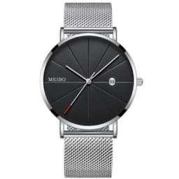 Simple Men Watch Stainless Steel Belt Watches For Man Ultra-Thin Quartz Wristwatch Calendar Date Sales Clock Relógio Masculino