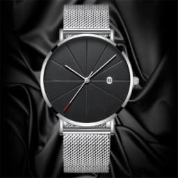 Simple Men Watch Stainless Steel Belt Watches For Man Ultra-Thin Quartz Wristwatch Calendar Date Sales Clock Relógio Masculino