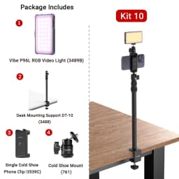 SmallRig P96L RGB Video Light Portable Metal LED Camera Light, 2500-9000K CRI 96+ Photo and Video Lighting for Sony -3489B