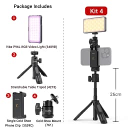 SmallRig P96L RGB Video Light Portable Metal LED Camera Light, 2500-9000K CRI 96+ Photo and Video Lighting for Sony -3489B