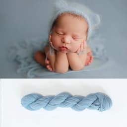 Newborn Photography Props Long Stretch Wrap Baby Natural Colours Swaddling Posing Jersey Knit Swaddle for Photo Props Layering