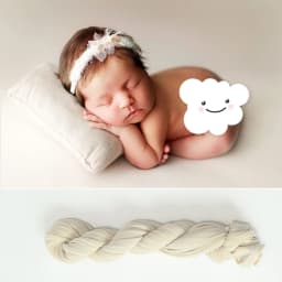Newborn Photography Props Long Stretch Wrap Baby Natural Colours Swaddling Posing Jersey Knit Swaddle for Photo Props Layering