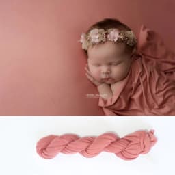 Newborn Photography Props Long Stretch Wrap Baby Natural Colours Swaddling Posing Jersey Knit Swaddle for Photo Props Layering