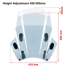 Motorcycle Windscreen Windshield Universal For Yamaha MT125 FZ1 FZ6 FZ8 FZ8N XJ6 MT-01 MT03 MT09 MT07
