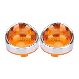 Motorcycle ABS Turn Signal Light Blinker Bezels Indicator Lens Trim Lens Cover For Harley Touring Sportster Softail Dyna V-Rod