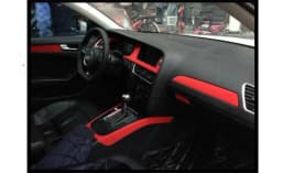 50*200cm Premium Quality Velvet Suede Fabric Vinyl Car Wrap Sticker Black Red Self Adhesive Velvet Cloth Film For Car Styling