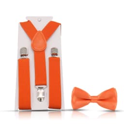 HUISHI Suspenders Kids Boy Girl Childrens Christmas Bow Tie Red Blue Suspenders Wedding Costume Adjustable Y-Back Black Braces