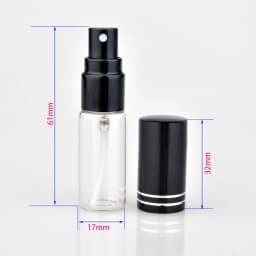 100Pcs/Lot 5ml Portable Empty Cosmetic Case Travel Spray Bottle Perfume For Gift Sample Mini Bottle Parfum Makeup Containrs