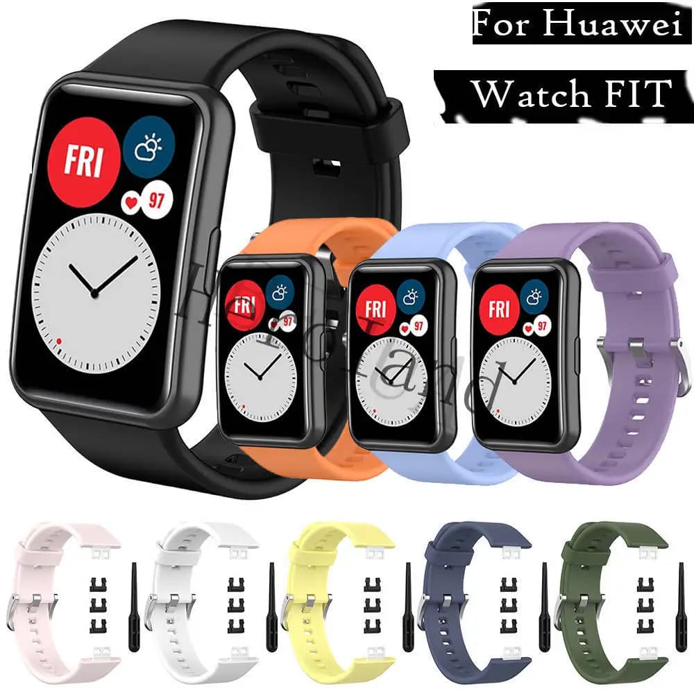 Silicone Watchband For Huawei Watch Fit /fit new /FIT Special B39 Strap Smart Band Wriststrap Bracelet Accessories with tool hot