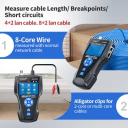 NOYAFA NF-8601S Network Cable Tester Multifunction TDR Length With PoE/PING/Port Voltage Wiremap Tracker Diagnose Tool Detector