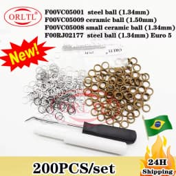 200PCS F00VC05001+F00VC99002 Common Rail Nozzle Repair Kits Steel Ball seal rings F00VC05009 F00VC05008 F00RJ02177 For Bosch