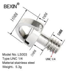 BEXIN Camera Screw Set 1/4 Inch Quick Release Plate Screw DSLR Accessoriet Tripod Mount Adapter for DSLR Camera Tripod