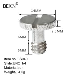 BEXIN Camera Screw Set 1/4 Inch Quick Release Plate Screw DSLR Accessoriet Tripod Mount Adapter for DSLR Camera Tripod
