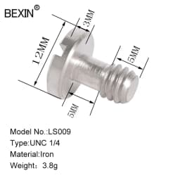 BEXIN Camera Screw Set 1/4 Inch Quick Release Plate Screw DSLR Accessoriet Tripod Mount Adapter for DSLR Camera Tripod