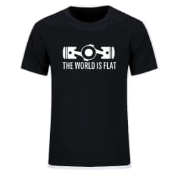 New Summer The World Is Flat Engine T Shirt Short Sleeve Custom T-shirts New Style Men O-neck Cotton T Shirts EU Size