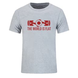 New Summer The World Is Flat Engine T Shirt Short Sleeve Custom T-shirts New Style Men O-neck Cotton T Shirts EU Size