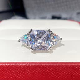 High Quality Big AAA Pink Yellow White Zircon Rings for Women Luxury Full CZ Wedding Rings Ladies Girls Party Jewelry Best Gifts