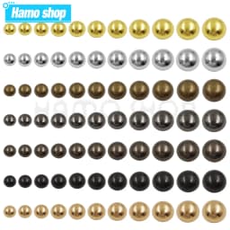Metal Dome Cap Rivets Studs Round Rivet for Leather Craft Bag Belt Clothing Garment Shoes Collar Parts Accessories