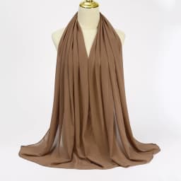 Muslim Chiffon Hijabs For Woman Long Solid Color Head Wrap For Women Shawls Scarves Ladies Muslim Veil Hijab