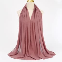 Muslim Chiffon Hijabs For Woman Long Solid Color Head Wrap For Women Shawls Scarves Ladies Muslim Veil Hijab