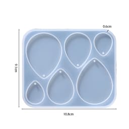 Earring Pendant Silicone Mold Epoxy Resin Jewelry Making Molds Heart Leaves Moon DIY Charms Pendant Mould Creative Jewelry Craft
