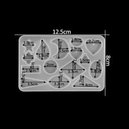 Earring Pendant Silicone Mold Epoxy Resin Jewelry Making Molds Heart Leaves Moon DIY Charms Pendant Mould Creative Jewelry Craft
