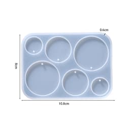 Earring Pendant Silicone Mold Epoxy Resin Jewelry Making Molds Heart Leaves Moon DIY Charms Pendant Mould Creative Jewelry Craft