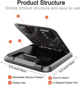 Multi-Purpose Car Phone Holder Dashboard Universal 3 To 6.5 Inch Mobile Phone Clip Mount Bracket for IPhone XR XS MAX GPS Stand