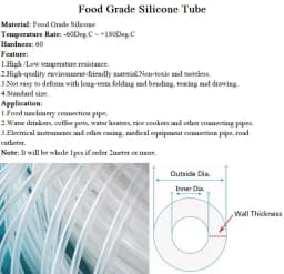 1~10m Food Grade Silicone Rubber Hose Transparent Diameter 0.5 1 2 3 4 5 6 7 8 9 10 12 14 16mm O.D Flexible Nontoxic Water Tube