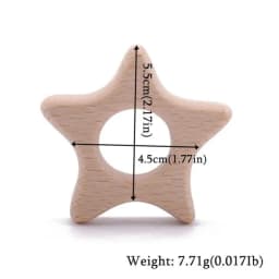 1pc Baby Teether Wooden Animal Pacifier Pendant BPA Free Beech Koala Rodent Baby Gym Accessories Teeth Pendant Children'S Goods