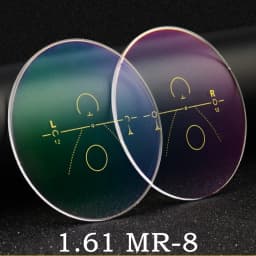 YIMARUILI MR-8 MR-7 Ultra Tough HD Aspherical Anti-Blue Light Photochromic Rimless Glasses Progressive Multifocal Lens 1 Pair