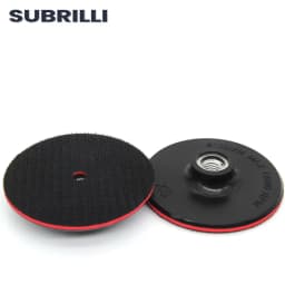 4" Hook & Loop Backing Plate 100mm M14 Thread Thin Type Adhesive Backer Pad Buffing Disc For Car Polishing Stone Angle Grinder