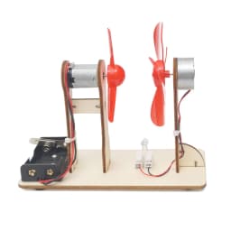 Children Electrical Experiment Kit - Handmade Wind Powered Toy Educational Physics Science Assembly Model Teaching Aids