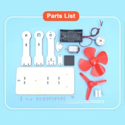 Children Electrical Experiment Kit - Handmade Wind Powered Toy Educational Physics Science Assembly Model Teaching Aids