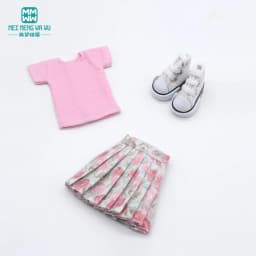Blyth Doll Clothes Fashion Three-piece Purple Wool Cardigan for Toys Azone OB23 OB24 Doll Accessories