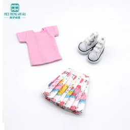 Blyth Doll Clothes Fashion Three-piece Purple Wool Cardigan for Toys Azone OB23 OB24 Doll Accessories