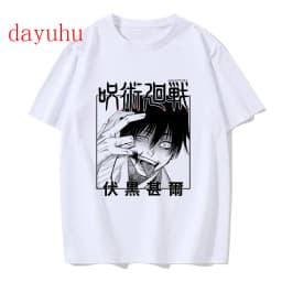 Tshirt Manga Japanese Anime Jujutsu Kaisen T Shirt gojo satoru Tops Yuji Itadori Graphic Tees Cool Unisex T-shirt 90s
