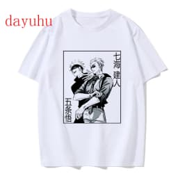 Tshirt Manga Japanese Anime Jujutsu Kaisen T Shirt gojo satoru Tops Yuji Itadori Graphic Tees Cool Unisex T-shirt 90s