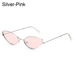 2021 Cute Sexy Cat Eye Sunglasses Luxury Metal Frame New Small Gold Red Vintage Fashion Cateye Sun Glasses Lady UV400 Eyewear