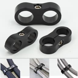 1Pcs Universal AN4 AN6 AN8 AN10 Billet Oil Fuel Water Hose Tube Seprator Divider Clamp aluminum line separator