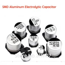 20PCS/LOT SMD Electrolytic Capacitor Aluminum 6.3V 10V 16V 25V 35V 50V 1UF 2.2UF 4.7UF 10UF 47UF 100UF 220UF 330UF 470UF 680UF